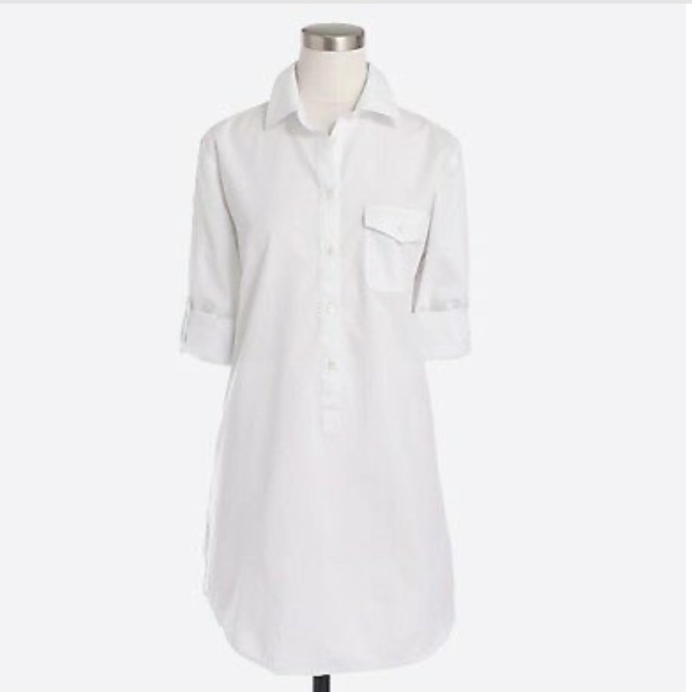 J Crew Tunic Blouse Light Blue Size XS